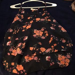 Racer back floral top